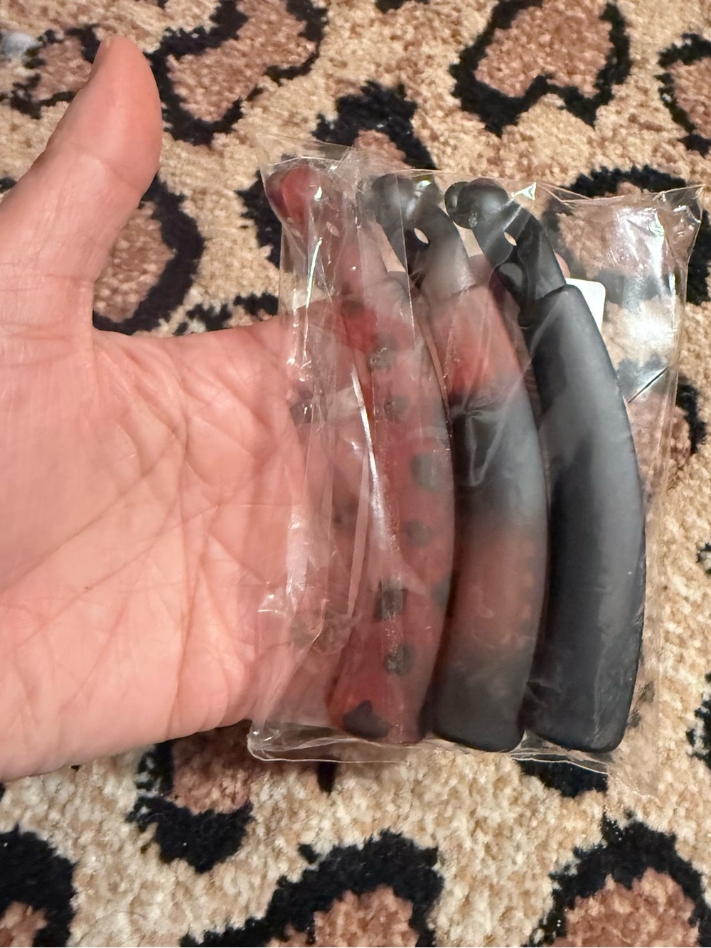 Banana Hair Clips - 3-Pack (Tortoiseshell and Black) ponytail banana clips